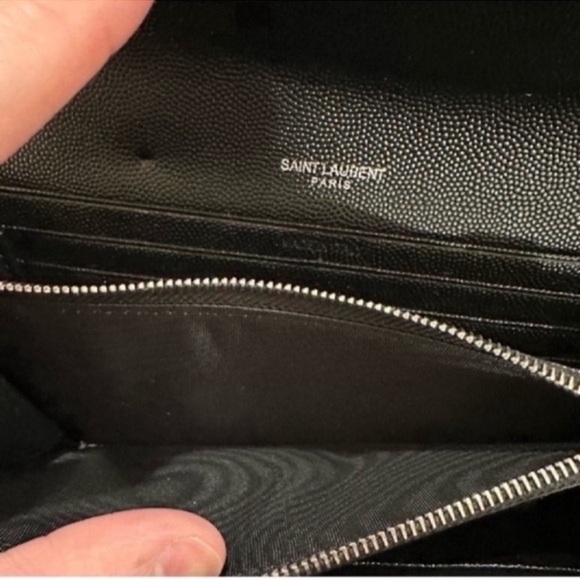 Saint Laurent Cassandre Matelasse Large Flap Wallet Grained Leather (LIKE NEW) - Picture 6 of 10